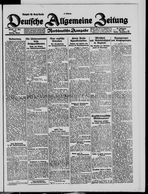 Deutsche allgemeine Zeitung vom 15.05.1925