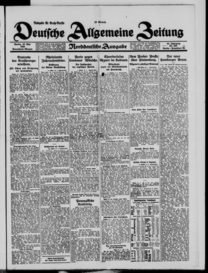 Deutsche allgemeine Zeitung vom 16.05.1925