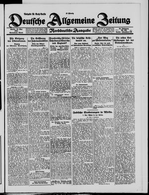 Deutsche allgemeine Zeitung vom 16.05.1925