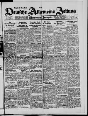 Deutsche allgemeine Zeitung vom 18.05.1925