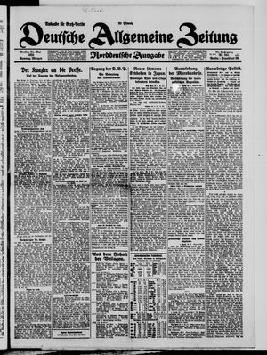 Deutsche allgemeine Zeitung vom 24.05.1925