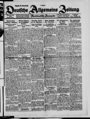 Deutsche allgemeine Zeitung vom 25.05.1925