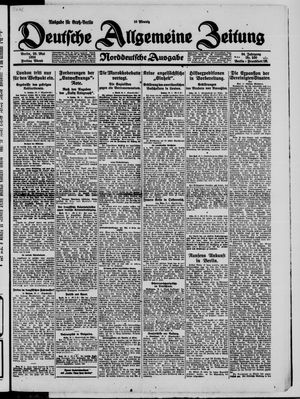 Deutsche allgemeine Zeitung vom 29.05.1925