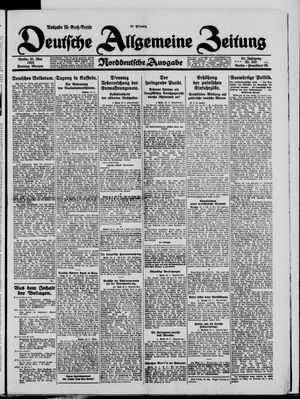 Deutsche allgemeine Zeitung vom 31.05.1925