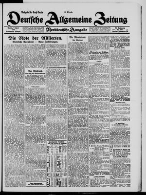 Deutsche allgemeine Zeitung vom 06.06.1925