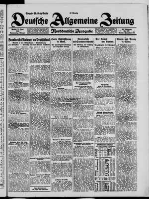 Deutsche allgemeine Zeitung vom 11.06.1925
