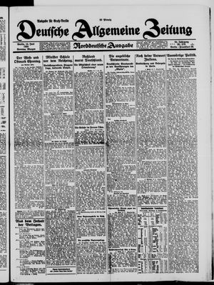 Deutsche allgemeine Zeitung vom 14.06.1925