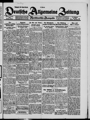 Deutsche allgemeine Zeitung vom 19.06.1925