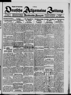 Deutsche allgemeine Zeitung vom 23.06.1925