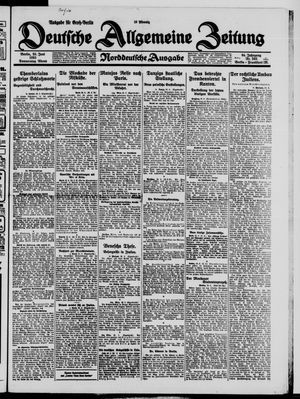 Deutsche allgemeine Zeitung vom 25.06.1925