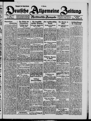 Deutsche allgemeine Zeitung vom 26.06.1925