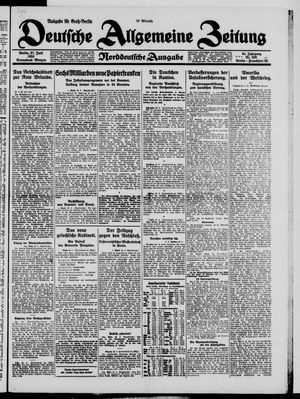 Deutsche allgemeine Zeitung vom 27.06.1925