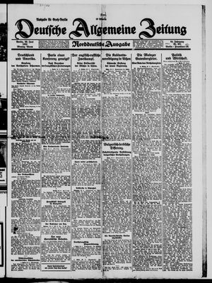 Deutsche allgemeine Zeitung vom 29.06.1925
