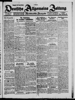 Deutsche allgemeine Zeitung vom 30.06.1925