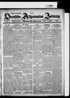 Deutsche allgemeine Zeitung on Jul 9, 1925