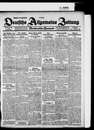 Deutsche allgemeine Zeitung vom 13.07.1925