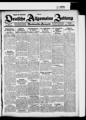 Deutsche allgemeine Zeitung on Jul 15, 1925