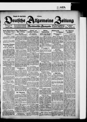 Deutsche allgemeine Zeitung vom 20.07.1925