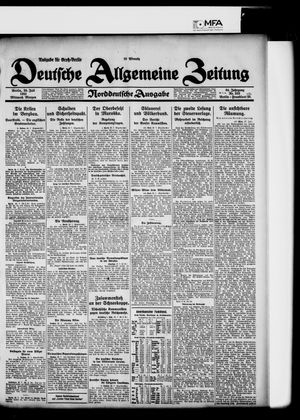 Deutsche allgemeine Zeitung vom 29.07.1925