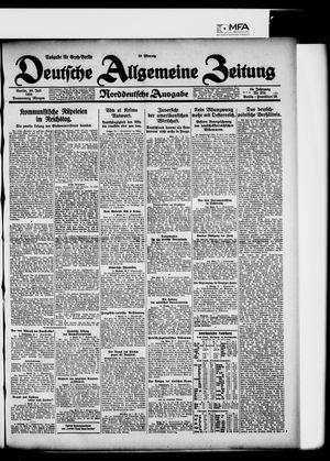 Deutsche allgemeine Zeitung vom 30.07.1925