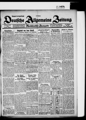 Deutsche allgemeine Zeitung vom 31.07.1925