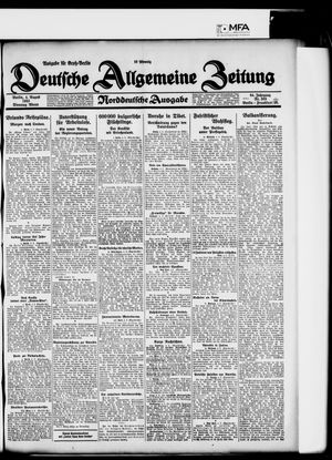 Deutsche allgemeine Zeitung vom 04.08.1925