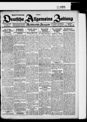 Deutsche allgemeine Zeitung on Aug 10, 1925