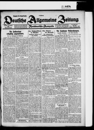 Deutsche allgemeine Zeitung vom 12.08.1925