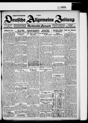 Deutsche allgemeine Zeitung vom 15.08.1925