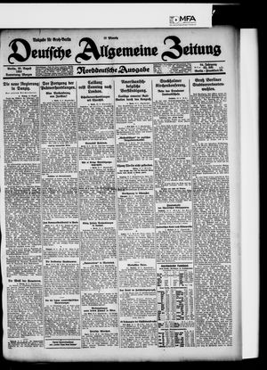Deutsche allgemeine Zeitung vom 20.08.1925