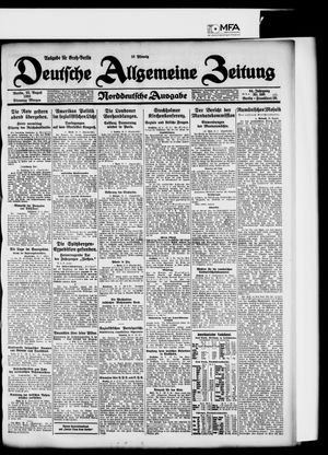 Deutsche allgemeine Zeitung vom 25.08.1925