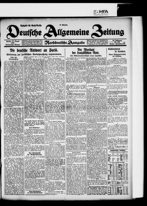 Deutsche allgemeine Zeitung vom 27.08.1925