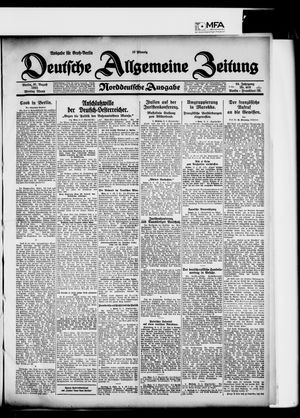 Deutsche allgemeine Zeitung vom 31.08.1925