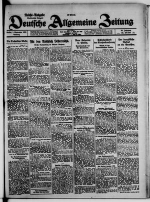 Deutsche allgemeine Zeitung vom 01.09.1925