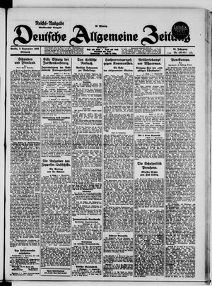 Deutsche allgemeine Zeitung vom 02.09.1925