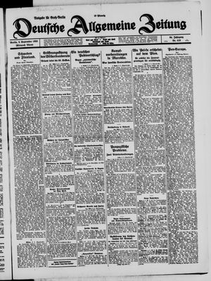 Deutsche allgemeine Zeitung vom 02.09.1925