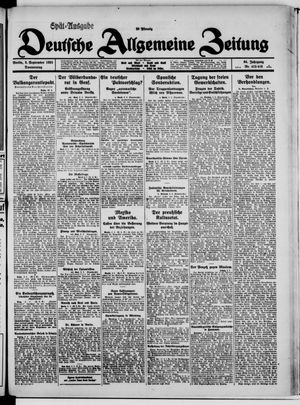 Deutsche allgemeine Zeitung vom 03.09.1925