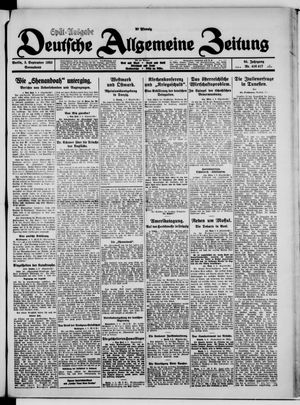Deutsche allgemeine Zeitung vom 05.09.1925