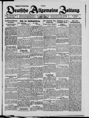 Deutsche allgemeine Zeitung vom 05.09.1925