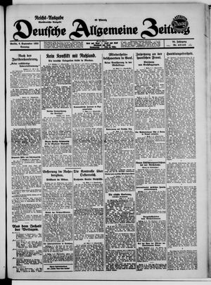 Deutsche allgemeine Zeitung vom 06.09.1925