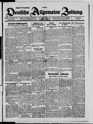 Deutsche allgemeine Zeitung vom 07.09.1925