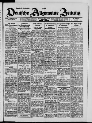 Deutsche allgemeine Zeitung vom 08.09.1925