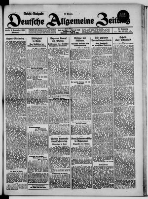 Deutsche allgemeine Zeitung vom 09.09.1925
