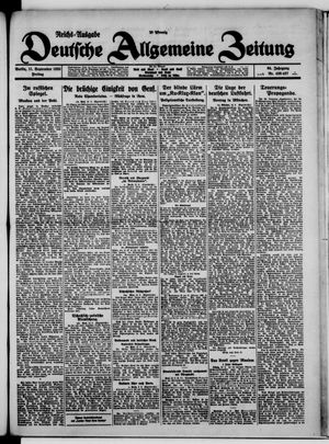 Deutsche allgemeine Zeitung vom 11.09.1925