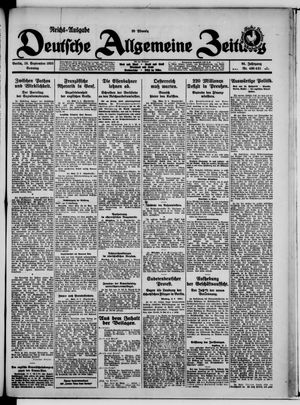 Deutsche allgemeine Zeitung vom 13.09.1925