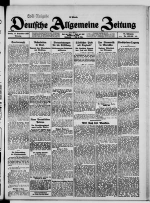 Deutsche allgemeine Zeitung vom 15.09.1925