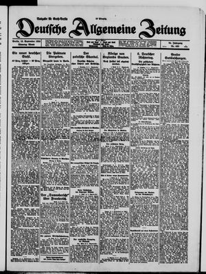 Deutsche allgemeine Zeitung vom 15.09.1925