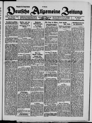 Deutsche allgemeine Zeitung vom 16.09.1925