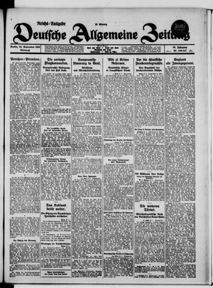 Deutsche allgemeine Zeitung vom 23.09.1925