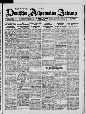 Deutsche allgemeine Zeitung vom 23.09.1925